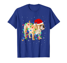 Load image into Gallery viewer, Funny shirts V-neck Tank top Hoodie sweatshirt usa uk au ca gifts for Funny English Bulldog Christmas Light Gifts Xmas T-Shirt 340948
