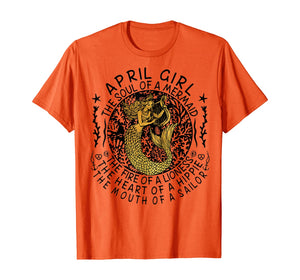 April Girl The Soul Of A Mermaid Tshirt Funny Gifts Women TShirt70437