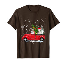 Load image into Gallery viewer, Funny shirts V-neck Tank top Hoodie sweatshirt usa uk au ca gifts for Bull Terrier Riding Red Truck Christmas Gifts Dog T-Shirt 880696
