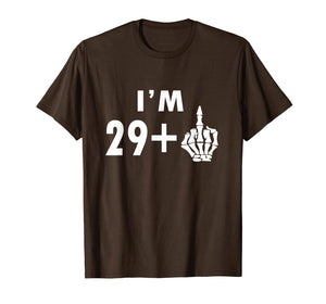 Funny shirts V-neck Tank top Hoodie sweatshirt usa uk au ca gifts for Funny 30th Birthday Gifts Shirt I'm 29 Plus 1 Middle Finger 2552303