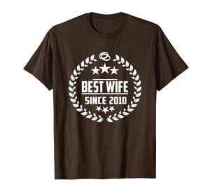 Funny shirts V-neck Tank top Hoodie sweatshirt usa uk au ca gifts for 9th Wedding Anniversary Gifts Best Wife Since 2010 274627