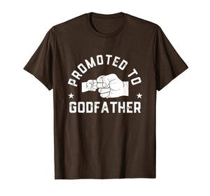 Mens Promoted To Godfather est 2019 t shirt Fathers Day Gifts 230263