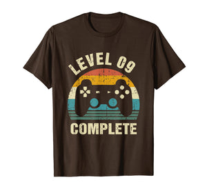 9th Wedding Anniversary Gifts Level 9 Complete Gamer T-Shirt