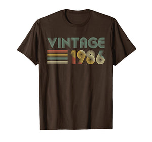 Funny shirts V-neck Tank top Hoodie sweatshirt usa uk au ca gifts for Retro Vintage 1986 TShirt 33rd Birthday Gifts 33 Years Old 3032325