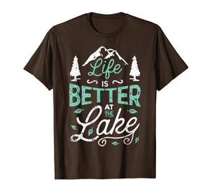 Funny shirts V-neck Tank top Hoodie sweatshirt usa uk au ca gifts for Life is Better At Lake T shirt Fishing Boating Sailing Gifts 456843