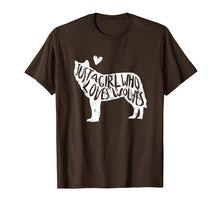 Load image into Gallery viewer, Funny shirts V-neck Tank top Hoodie sweatshirt usa uk au ca gifts for Just A Girl Who Loves Wolves T-Shirt Wolf Shirt Women Gifts 349341
