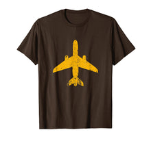 Load image into Gallery viewer, Funny shirts V-neck Tank top Hoodie sweatshirt usa uk au ca gifts for Distressed Yellow Jet Airplane Aviation Pilot Gifts Flying T-Shirt 2414578
