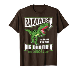 Funny shirts V-neck Tank top Hoodie sweatshirt usa uk au ca gifts for Big Brother in Dinosaur T-Rex T-Shirt Toddler Kids Gifts 3512587