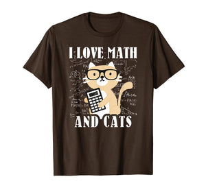 Funny shirts V-neck Tank top Hoodie sweatshirt usa uk au ca gifts for Math Kitty Cat I Love Math And Cats Mathematics Math Gifts T-Shirt 470777
