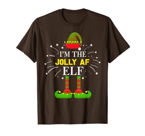 Funny shirts V-neck Tank top Hoodie sweatshirt usa uk au ca gifts for I'm The Jolly Af Elf Matching Family Elf Christmas Gifts T-Shirt 887601