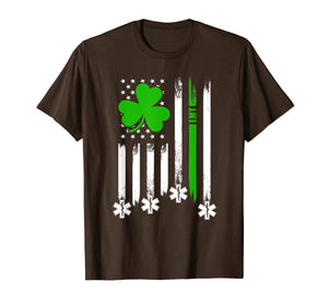 American Flag Shamrock EMT St Patrick's Day Gifts TShirt475440