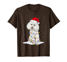 Load image into Gallery viewer, Poodle Santa Christmas Tree Lights Xmas Gifts T-Shirt-931591
