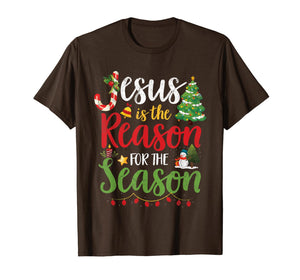 Funny shirts V-neck Tank top Hoodie sweatshirt usa uk au ca gifts for Jesus Is The Reason For The Season Christmas Christian Gifts T-Shirt 257582