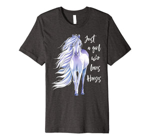 Funny shirts V-neck Tank top Hoodie sweatshirt usa uk au ca gifts for Just A Girl Who Loves Horses Shirt Horse Riding Women Gifts 1523077