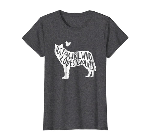 Funny shirts V-neck Tank top Hoodie sweatshirt usa uk au ca gifts for Just A Girl Who Loves Wolves T-Shirt Wolf Shirt Women Gifts 349341