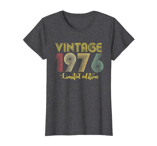 Funny shirts V-neck Tank top Hoodie sweatshirt usa uk au ca gifts for Vintage 1976 T Shirt Born in 1976 Retro 43rd Birthday Gifts 2662888