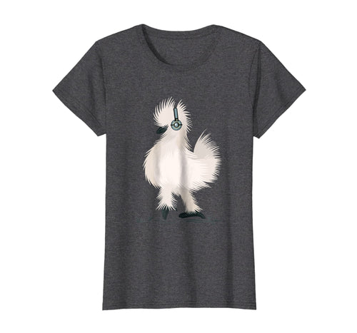 Funny shirts V-neck Tank top Hoodie sweatshirt usa uk au ca gifts for Silkie Chicken Wearing Headphone Tee Shirt Gifts 1478876