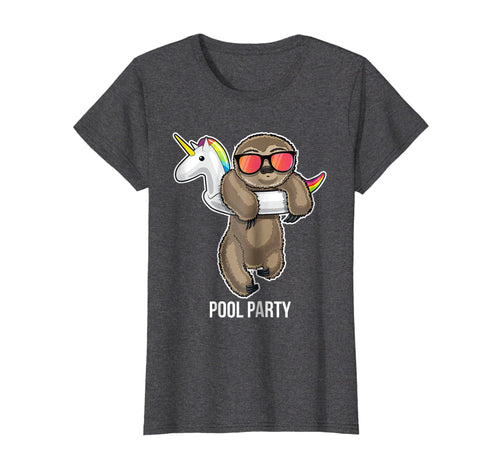 Funny shirts V-neck Tank top Hoodie sweatshirt usa uk au ca gifts for Pool Party Sloth Unicorn Float Shirt Funny Sloth Gifts Kids 704896