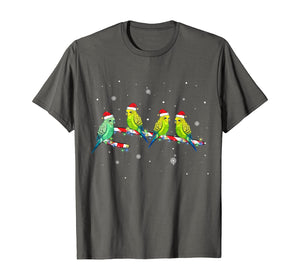 Funny shirts V-neck Tank top Hoodie sweatshirt usa uk au ca gifts for Funny Budgies with Candy Cane Gifts Christmas Budgies Lover T-Shirt 1047083