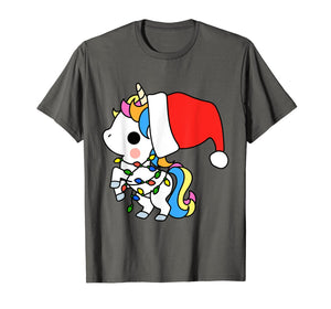 Funny shirts V-neck Tank top Hoodie sweatshirt usa uk au ca gifts for Unicorn Christmas Shirt Girls Women Xmas Gifts Cute Kawaii T-Shirt 434802