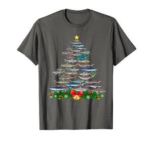 SHARK Christmas Tree Shirt SHARK Lovers Gifts Men Women Kids T-Shirt