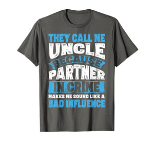 Mens Funny Uncle Shirt Gifts From Niece and Nephew T-Shirt-507543