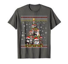 Load image into Gallery viewer, Funny Christmas Tree Cats Merry Christmas Ugly Sweater Gifts T-Shirt-3127700
