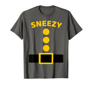 Sneezy Dwarf Costume Multicolor Shirt Funny Halloween Gifts 995285