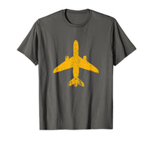 Load image into Gallery viewer, Funny shirts V-neck Tank top Hoodie sweatshirt usa uk au ca gifts for Distressed Yellow Jet Airplane Aviation Pilot Gifts Flying T-Shirt 2414578
