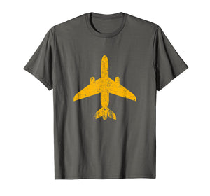 Funny shirts V-neck Tank top Hoodie sweatshirt usa uk au ca gifts for Distressed Yellow Jet Airplane Aviation Pilot Gifts Flying T-Shirt 2414578