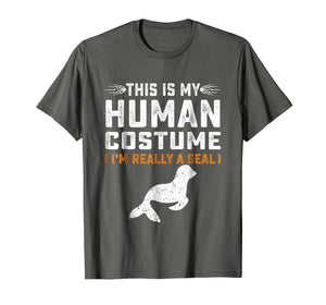Funny shirts V-neck Tank top Hoodie sweatshirt usa uk au ca gifts for This Is My Human Costume Shirt Seal Family Animals Gifts Tee 1816144