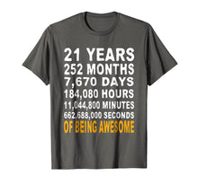 Load image into Gallery viewer, Funny shirts V-neck Tank top Hoodie sweatshirt usa uk au ca gifts for 21st Birthday Gifts T Shirt 21 Years Old Being Awesome Tee 425748
