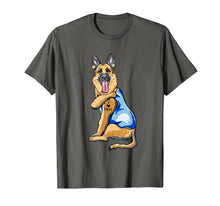 Load image into Gallery viewer, Women Gifts German Shepherd Dog Tattoo I Love Mom T-Shirt-302767
