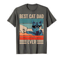 Load image into Gallery viewer, Vintage Best Cat Dad Ever Bump Fist father&#39;s day Gifts T-Shirt-339323
