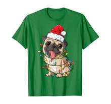 Load image into Gallery viewer, Funny shirts V-neck Tank top Hoodie sweatshirt usa uk au ca gifts for Pug Christmas Tree Lights Santa Dog Xmas Gifts Boys Pugmas T-Shirt 180692
