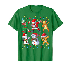 Funny shirts V-neck Tank top Hoodie sweatshirt usa uk au ca gifts for Dabbing Santa Elf Friends Christmas Kids Boys Men Xmas Gifts T-Shirt 24841