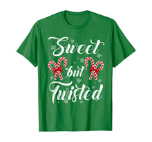 Load image into Gallery viewer, Funny shirts V-neck Tank top Hoodie sweatshirt usa uk au ca gifts for Sweet But Twisted Candy Cane Christmas Hat Funny Gifts T-Shirt 879861
