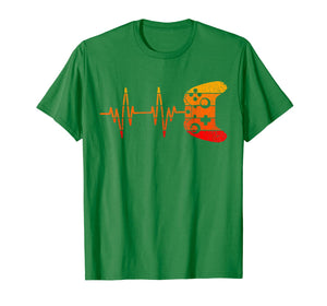 Gamer Heartbeat Video Game Lover Gifts Funny Gaming Gamer T-Shirt-196334