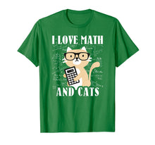 Load image into Gallery viewer, Funny shirts V-neck Tank top Hoodie sweatshirt usa uk au ca gifts for Math Kitty Cat I Love Math And Cats Mathematics Math Gifts T-Shirt 470777
