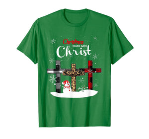 Womens Christmas Begins With Christ Xmas Gifts T-Shirt