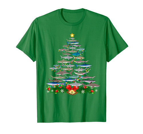 SHARK Christmas Tree Shirt SHARK Lovers Gifts Men Women Kids T-Shirt