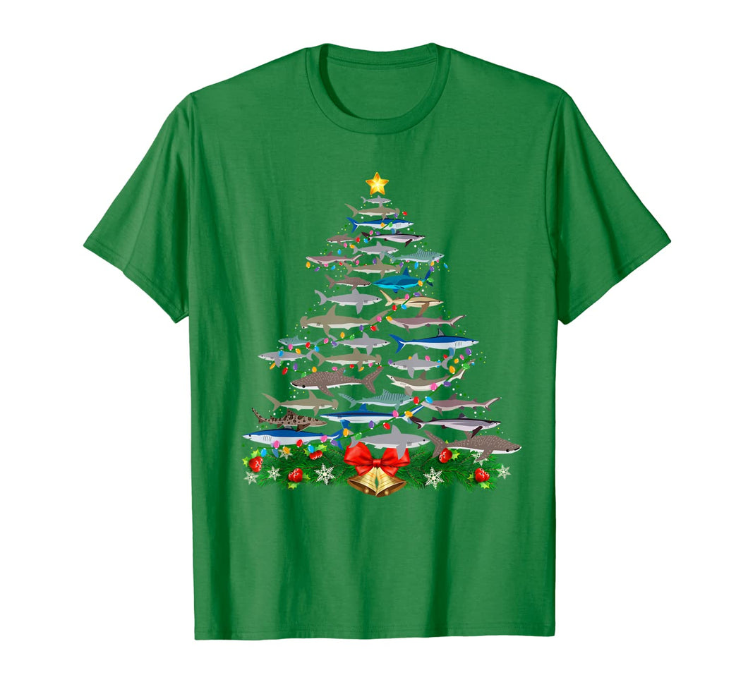 SHARK Christmas Tree Shirt SHARK Lovers Gifts Men Women Kids T-Shirt