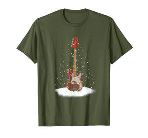 Christmas Guitar Funny Guitarist Christmas Gifts T-Shirt-813603
