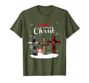 Womens Christmas Begins With Christ Xmas Gifts T-Shirt