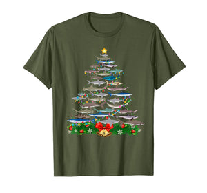 SHARK Christmas Tree Shirt SHARK Lovers Gifts Men Women Kids T-Shirt