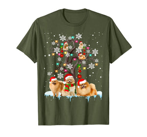 Funny shirts V-neck Tank top Hoodie sweatshirt usa uk au ca gifts for Pomeranian Christmas Tree Ornament Funny Christmas Gifts T-Shirt 611125