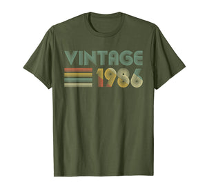 Funny shirts V-neck Tank top Hoodie sweatshirt usa uk au ca gifts for Retro Vintage 1986 TShirt 33rd Birthday Gifts 33 Years Old 3032325
