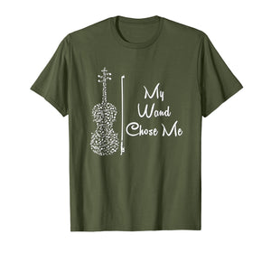 Funny shirts V-neck Tank top Hoodie sweatshirt usa uk au ca gifts for My Wand Chose Me Tshirt Cute Violin Violinist Gifts Girls 698473