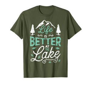 Funny shirts V-neck Tank top Hoodie sweatshirt usa uk au ca gifts for Life is Better At Lake T shirt Fishing Boating Sailing Gifts 456843