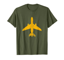 Load image into Gallery viewer, Funny shirts V-neck Tank top Hoodie sweatshirt usa uk au ca gifts for Distressed Yellow Jet Airplane Aviation Pilot Gifts Flying T-Shirt 2414578
